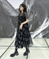 Crew Neck Mesh Dress